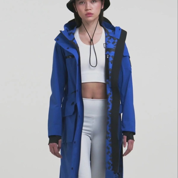 NWT CAYLIN WOMEN'S LONG RAIN JACKET - Picture 3 of 7